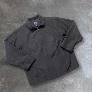 GAP Men`s Charcoal Gray Full Zip Jacket Lightweight Casual Outerwear Size XL
